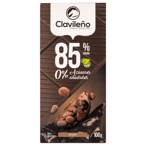 Chocolate Negro - Dunkle Schokolade 85% Kakao - 100g Tafel 