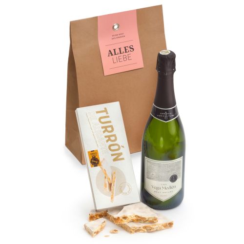 ALLES LIEBE - Edler Cava Brut Nature & Mandel-Turrón aus Alicante 