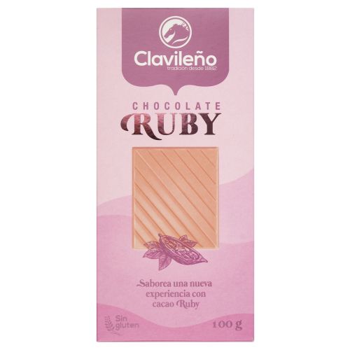 Chocolate Ruby - Rosa Schokolade Clavileño Tafel 100g 
