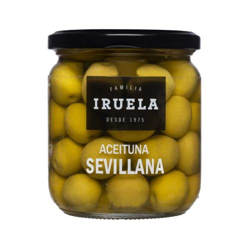 Aceituna Manzanilla Gigante - Große grüne Sevillana-Oliven mit Kern 