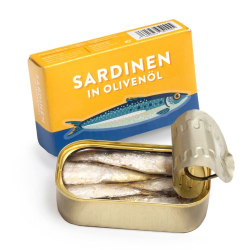 Sardinas en aceite - Kleine Sardinen in Olivenöl, per Hand eingelegt 