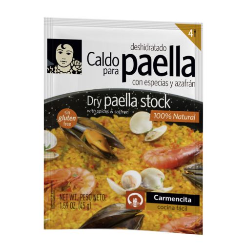 Caldo de Paella - Paella-Sud mit Kräutern und Safran 