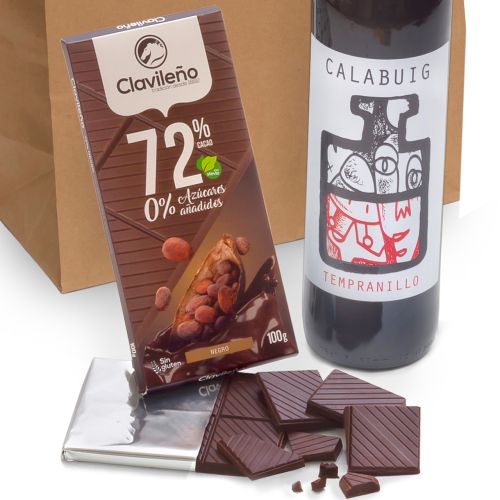 GESCHENK FÜR GENIESSER - Rotwein & dunkle Schokolade 