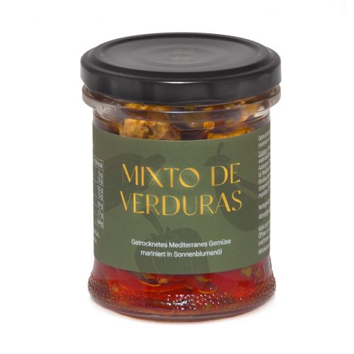 Mixto de Verduras - Mediterranes Antipasti-Gemüse mariniert in Sonnenblumenöl 