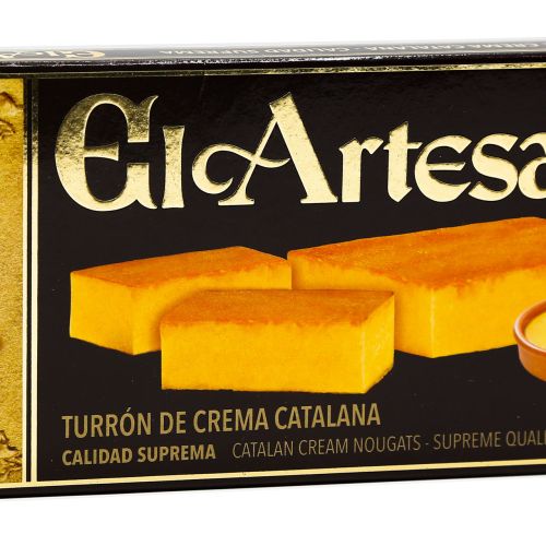 Turrón de Crema Catalana - Weiches Mandelnougat nach Katalanischer Art 
