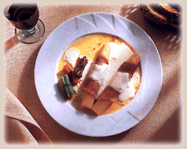 Serrano Schinkenröllchen mit Spargelmousse